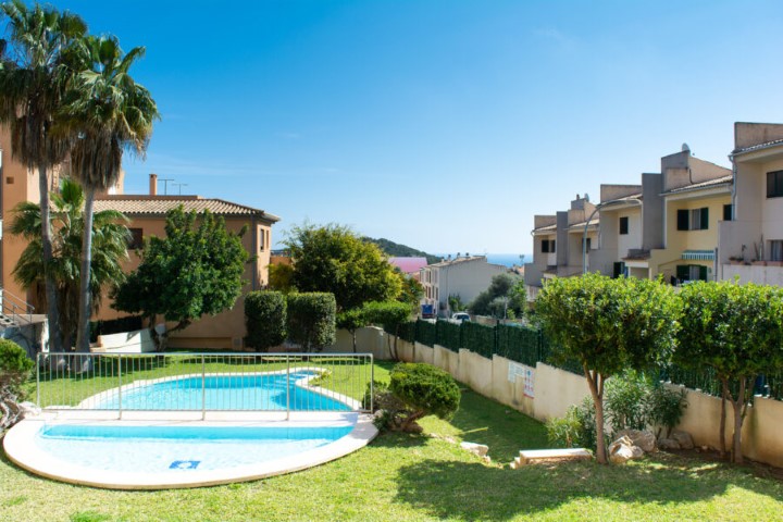 Apartment with a beautiful view and communal pool for sale in Capdepera
