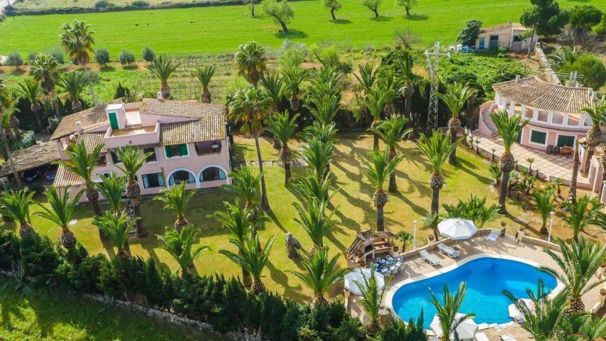 Stunning villa with a beautiful palm tree garden and pool for sale in Mal Pas, Alcúdia